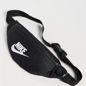 Nike Black Belt Bag with White Logo-Unisex